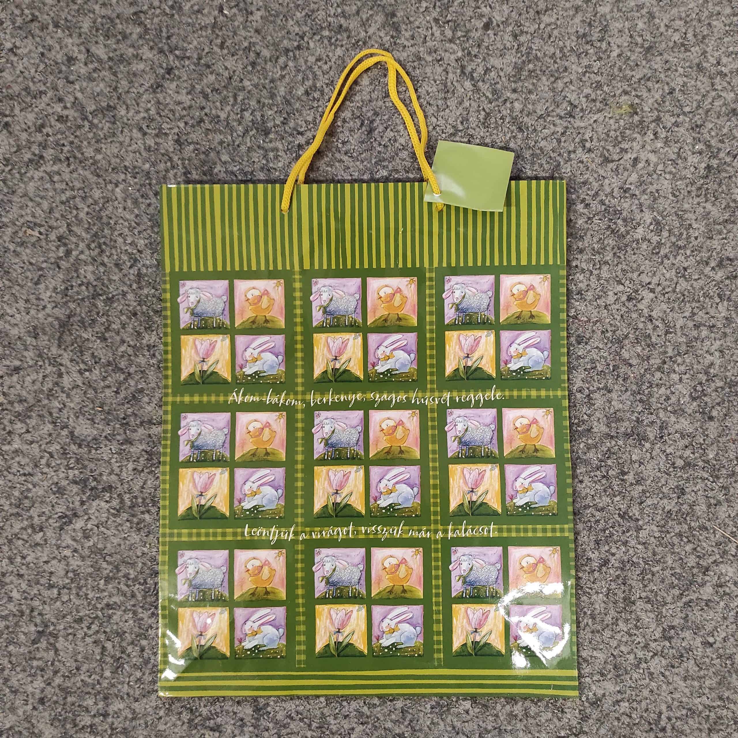 Ajándéktáska zöld