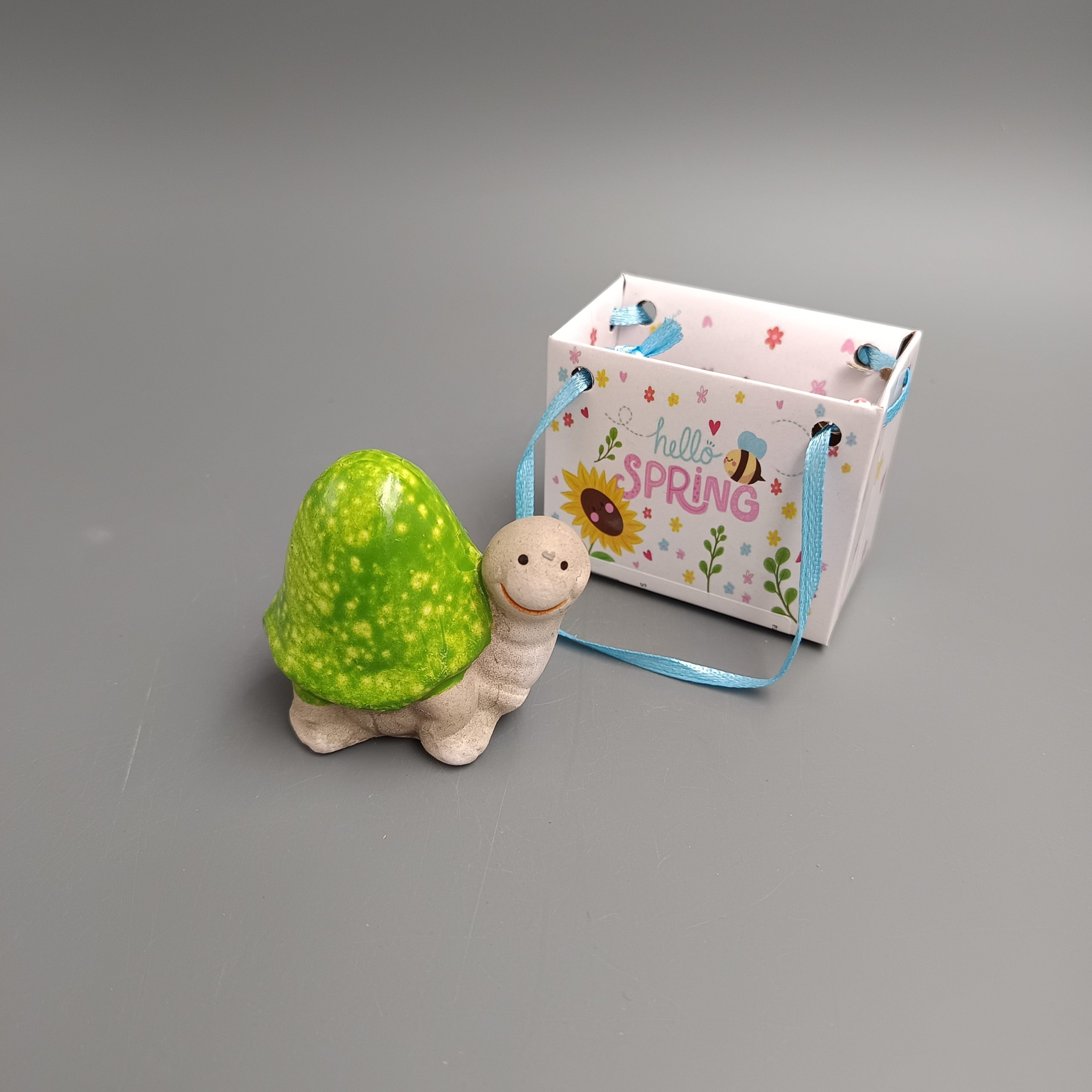 Kerámia teknős ajándéktasakban